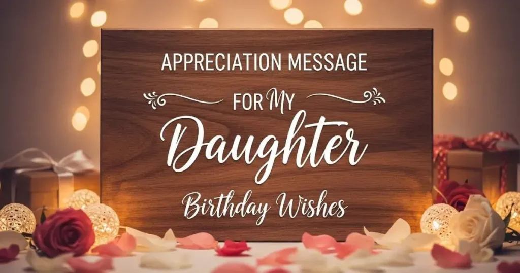 Appreciation Message for My Daughter Birthday Wishes