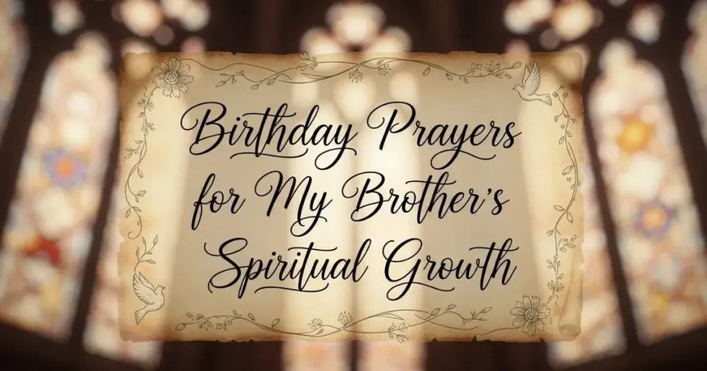 Birthday Prayers for My Brother’s Spiritual Growth