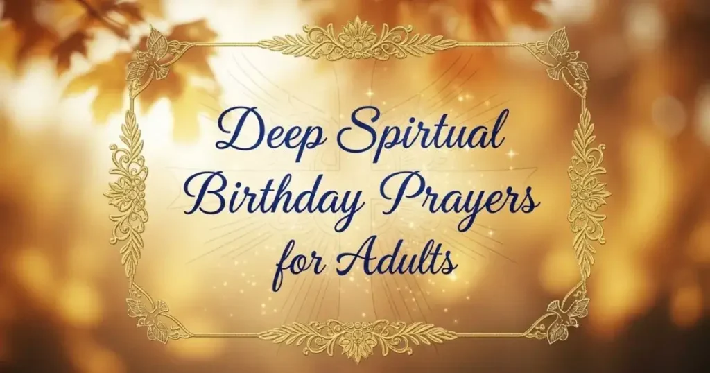 Deep Spiritual Birthday Prayers for Adults