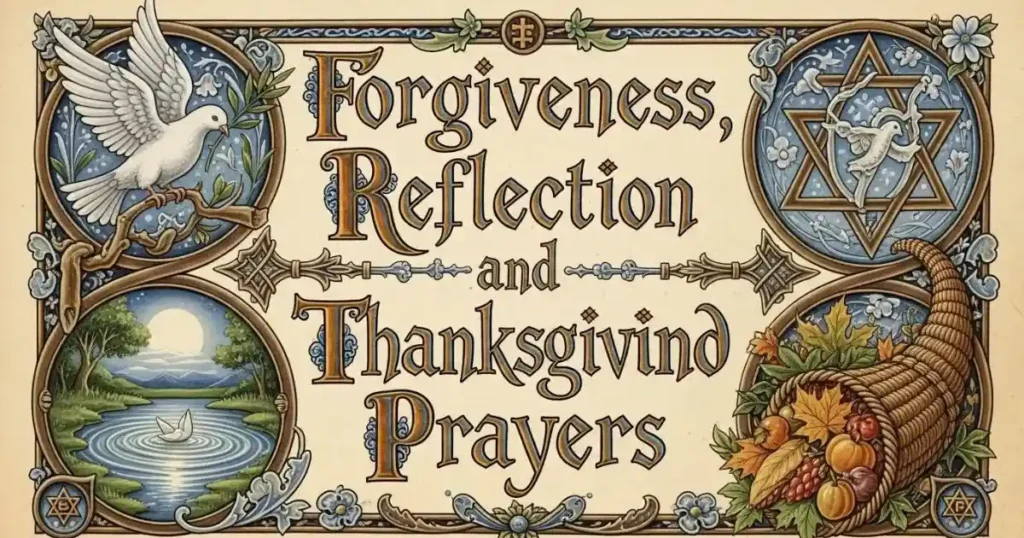 Forgiveness, Reflection, and Thanksgiving Prayers
