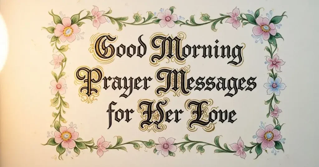 Good morning prayer message