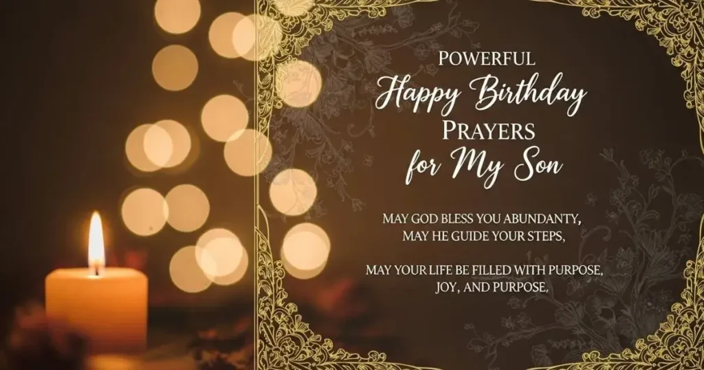 Happy Birthday Prayers for My Son