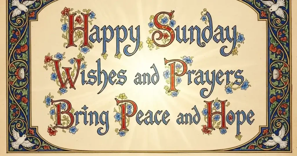 Happy Sunday Wishes and Prayers Bring Peace and Hope