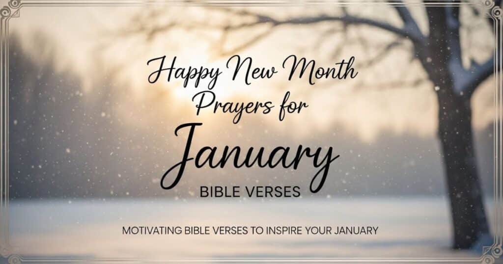 Happy New Month Prayers for January Bible Verses