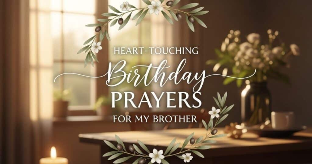Heart-Touching Birthday Prayers for My Brother