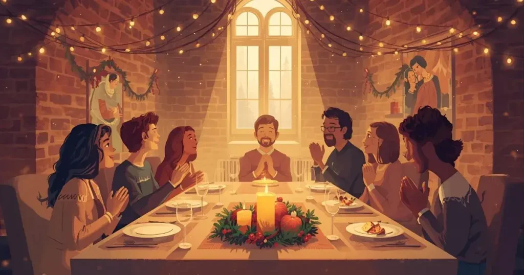 prayer for christmas dinner with family