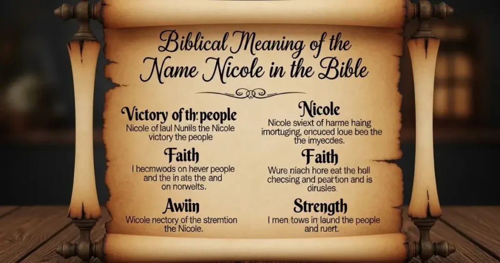 Biblical Meaning of the Name Nicole in the Bible