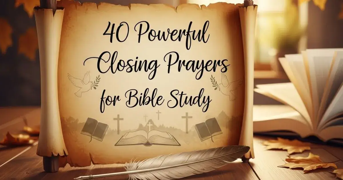 Closing Prayer for Bible Study