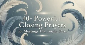 Closing Prayer for Meeting