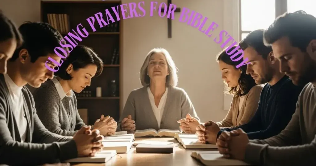 Closing Prayers for Bible Study