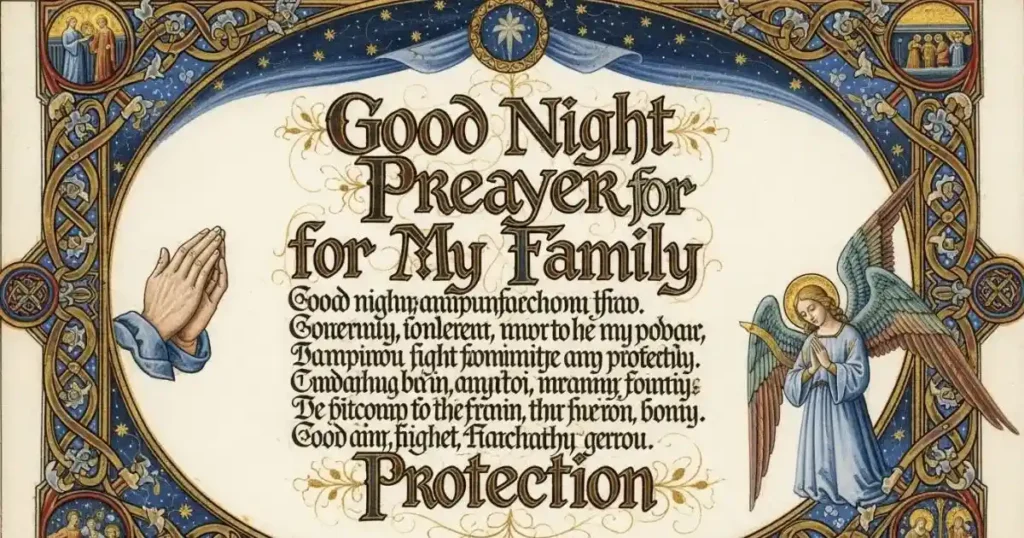 Good Night Prayer for My Family Protection