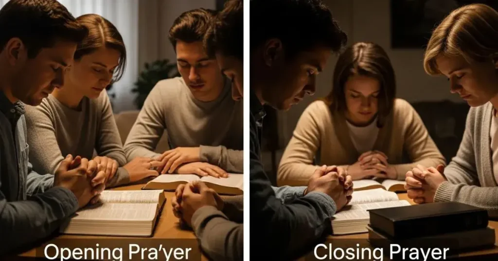 Opening Prayer and Closing Prayer for Bible Study Together