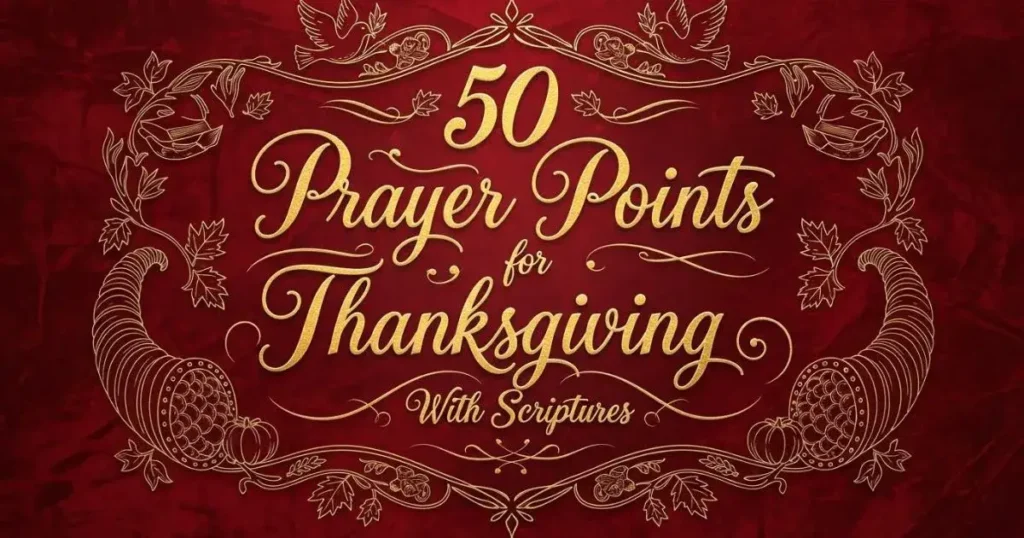 50 Prayer Points for Thanksgiving With Scriptures