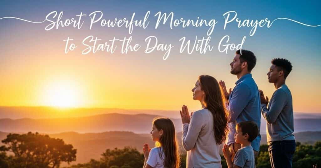 Short Powerful Morning Prayer to Start the Day With God