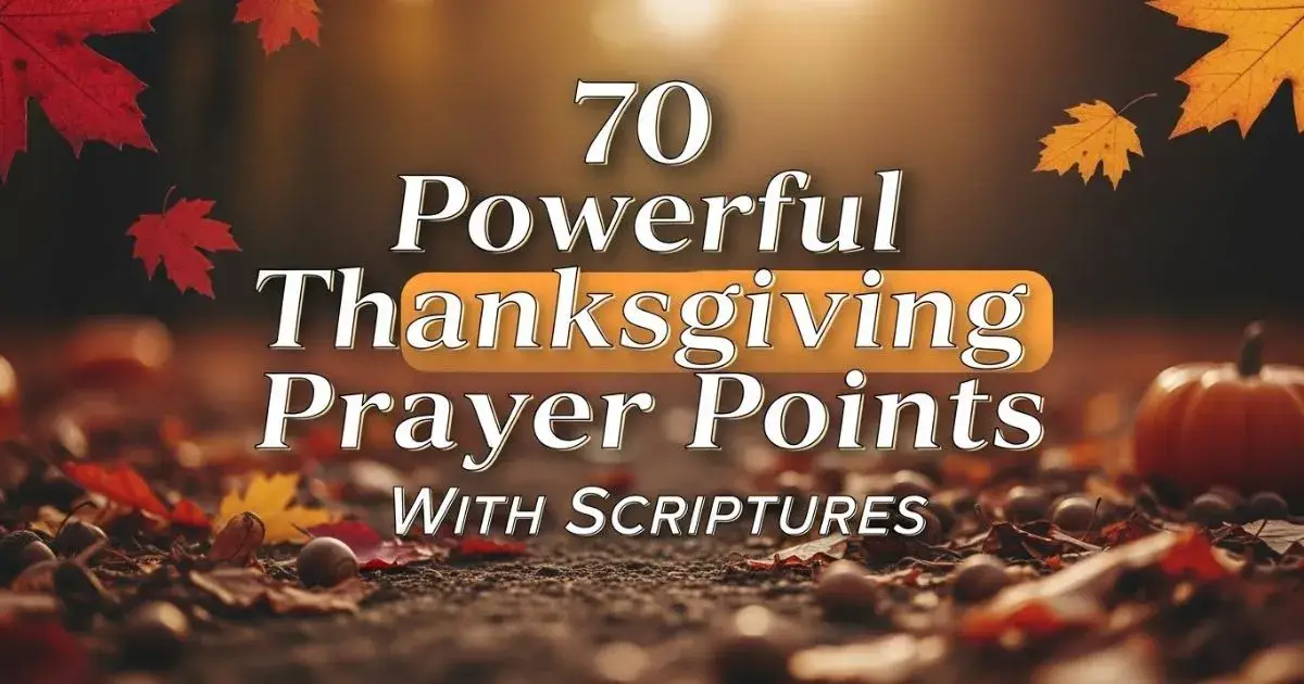 Thanksgiving Prayer Points
