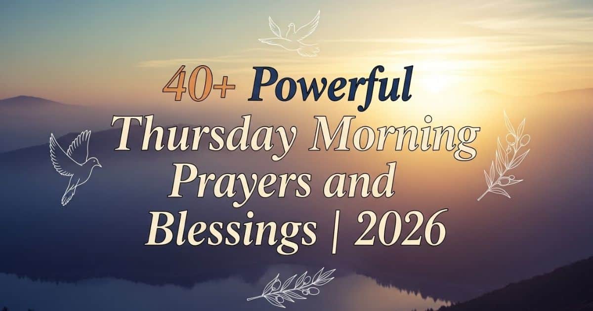 Thursday Morning Prayers