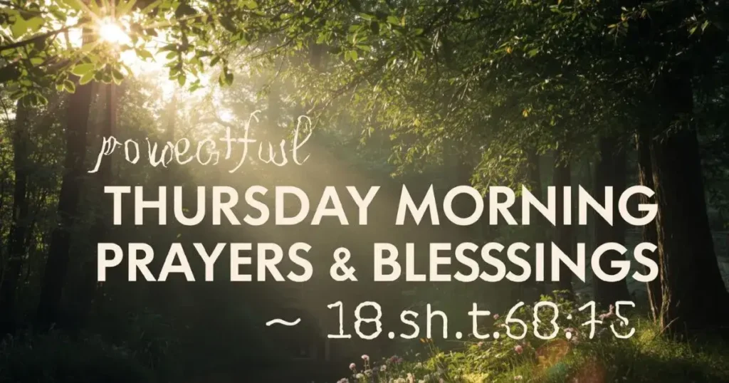 Thursday Morning Prayers | January 2026