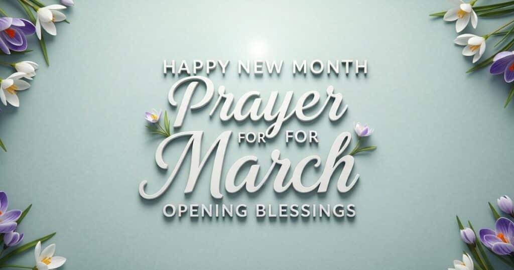 New Month Prayer