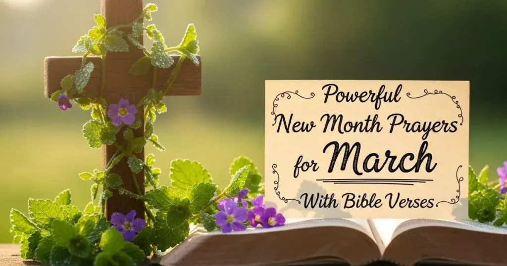 New month prayer for march bible verse