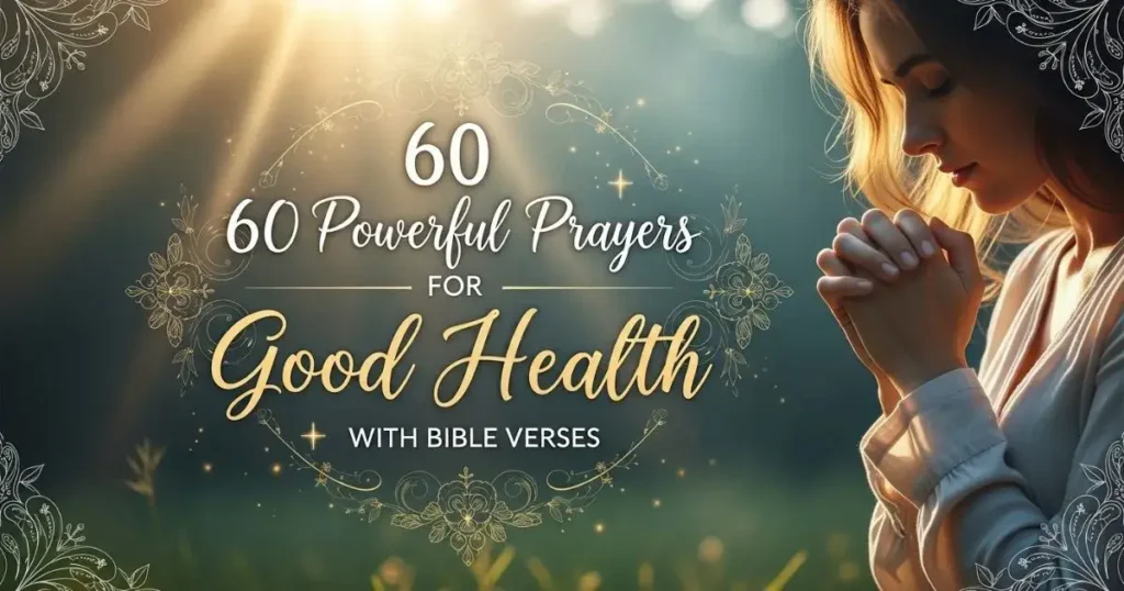 Prayer for Good Health with Bible Verses