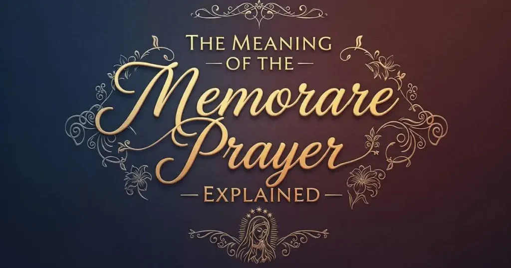 The Meaning of the Memorare Prayer