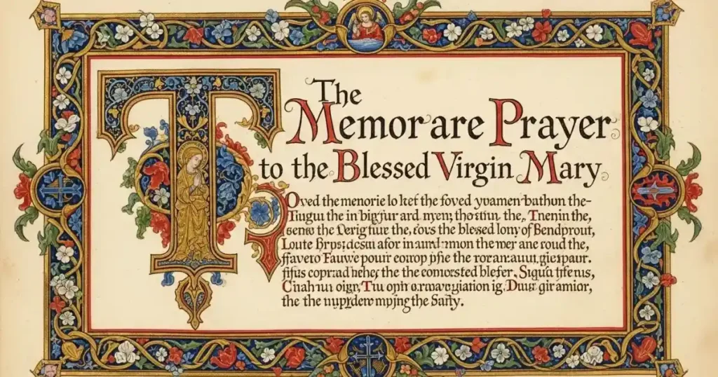 The Memorare Prayer to the Blessed Virgin Mary