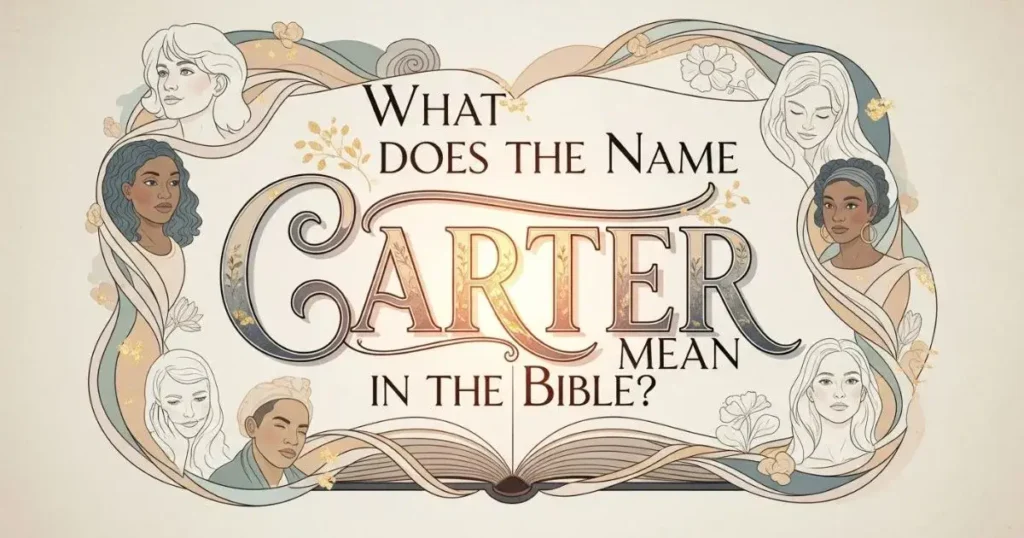 what does the name carter mean in the bible