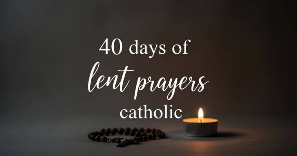 40 days of lent prayers catholic