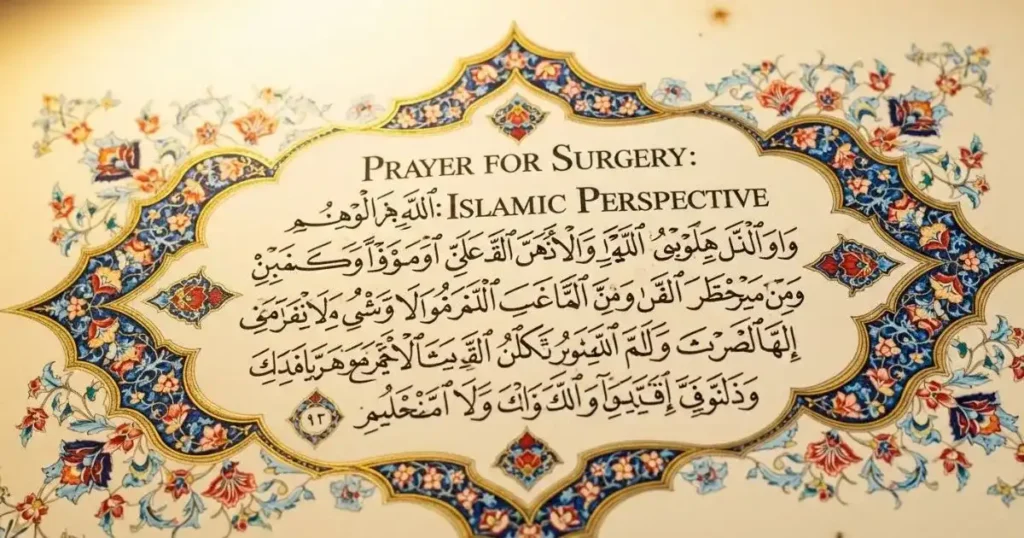 Prayer for Surgery Islamic