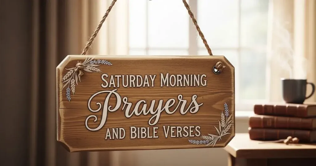 Saturday Morning Prayers and Verses
