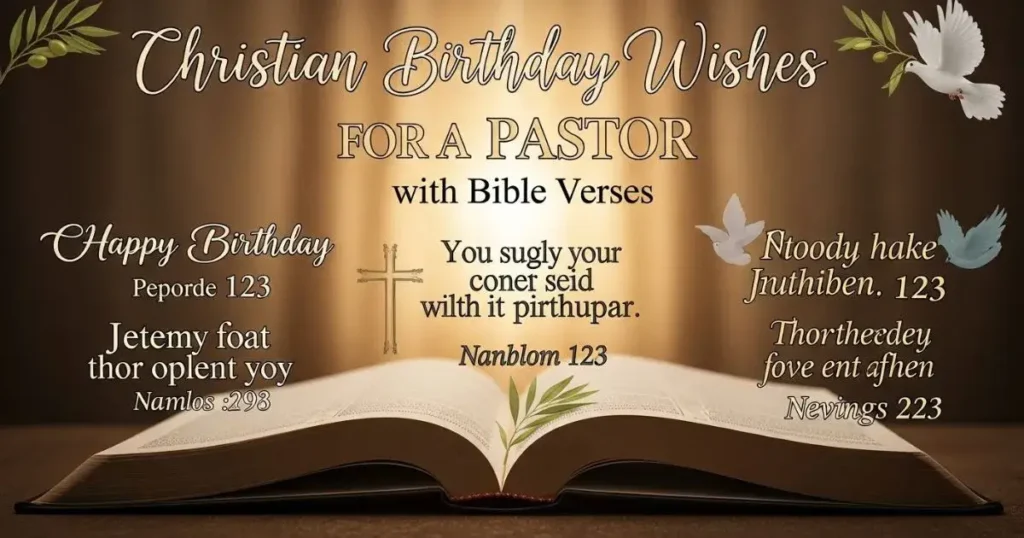 Christian Birthday Wishes for a Pastor