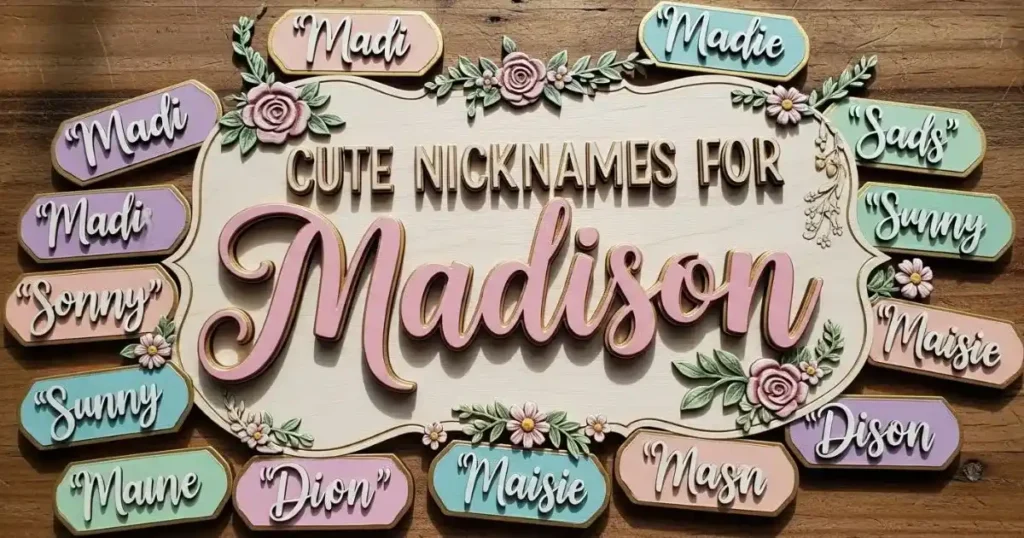 Cute Nicknames for Madison