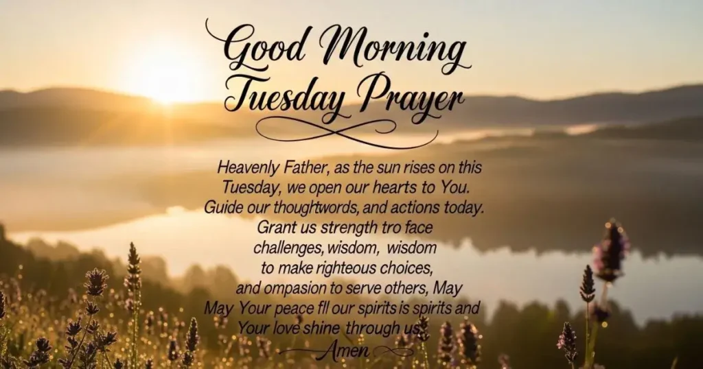 Good morning Tuesday Prayer