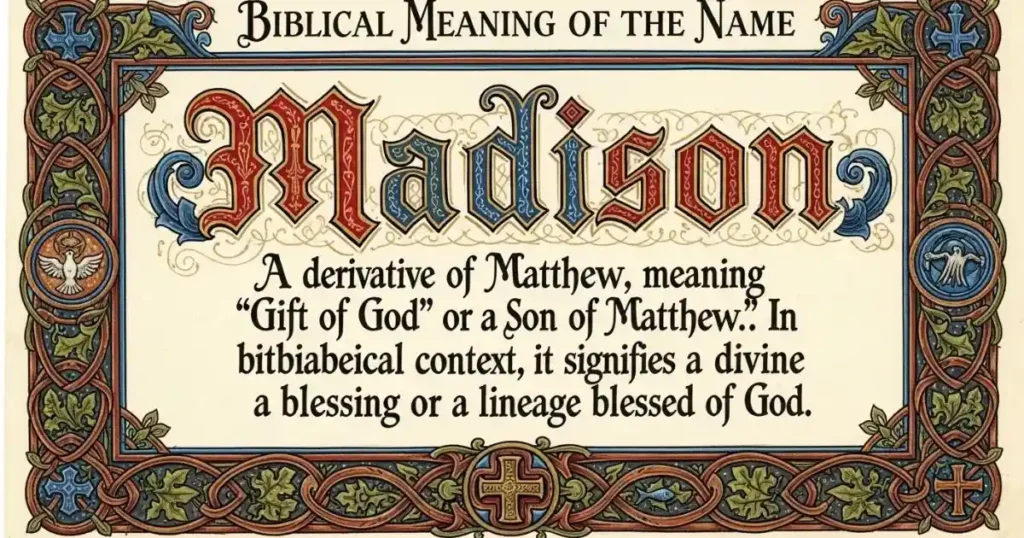 Meaning of the Name Madison