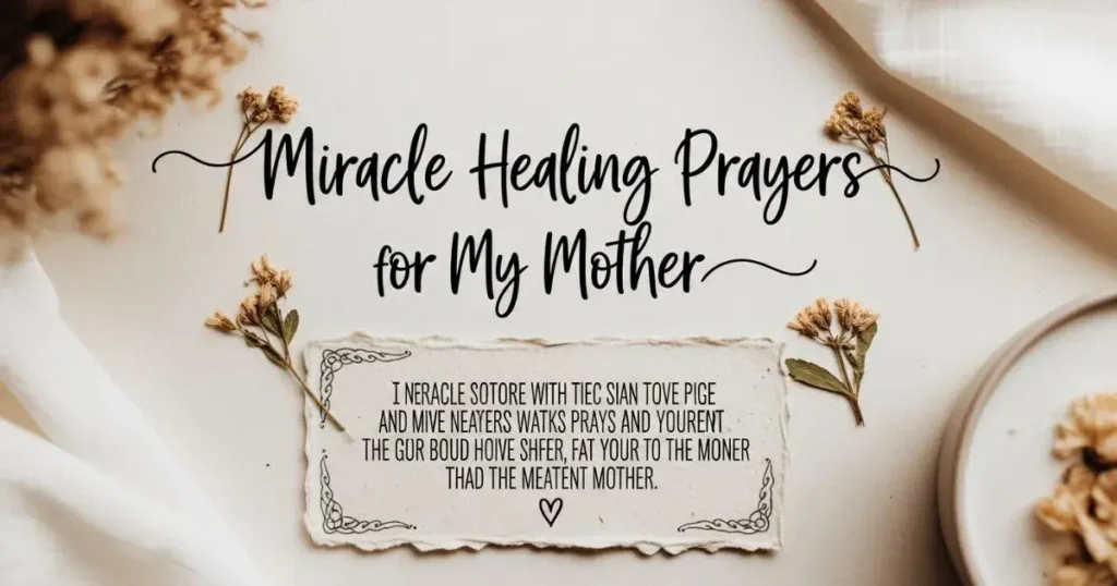 Miracle Healing Prayer