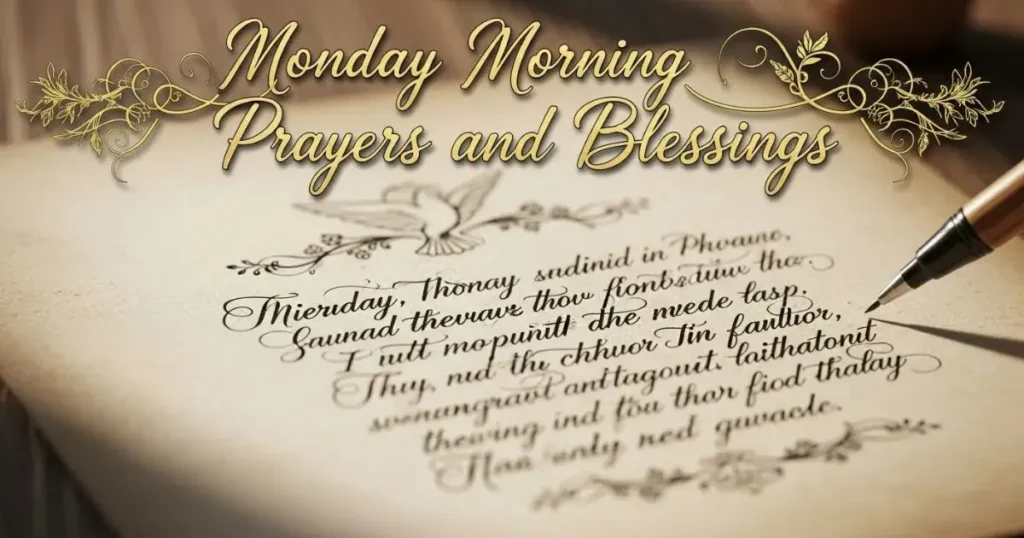 Monday Morning Prayers and Blessings