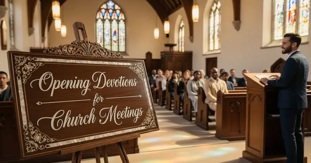 Opening Devotions for Church Meetings
