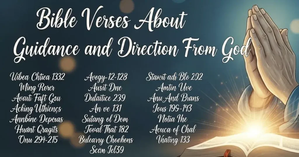 Prayer for guidance and wisdom bible verse