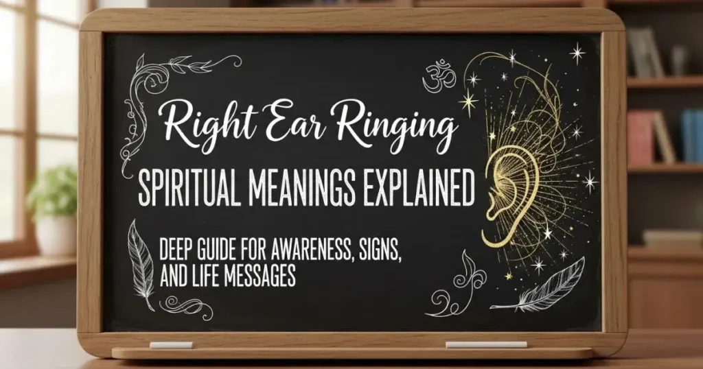 Right ear ringing spiritual meaning