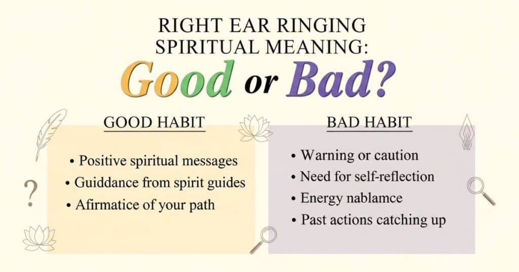 Right Ear Ringing Spiritual Meaning Good or Bad