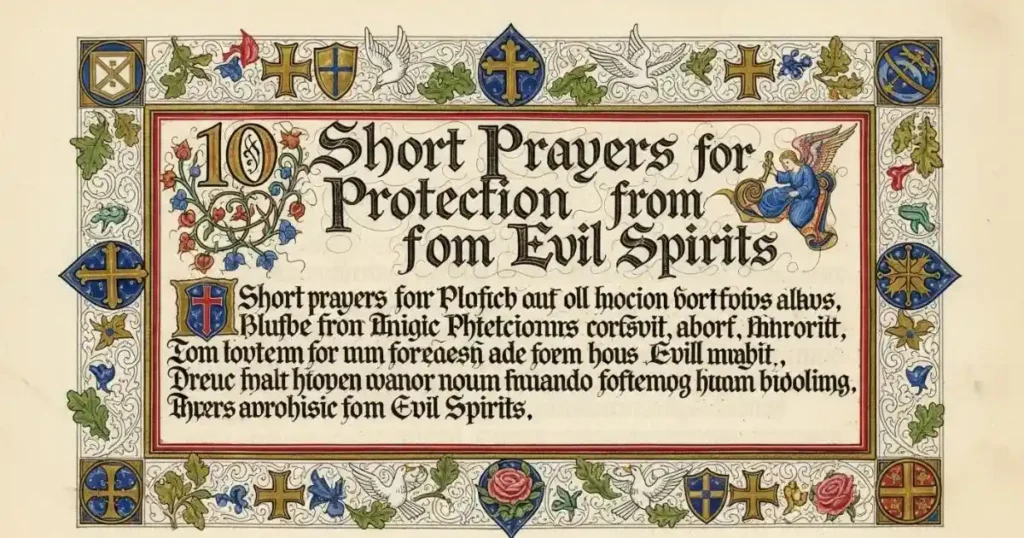 Short Prayers for Protection from Evil Spirits
