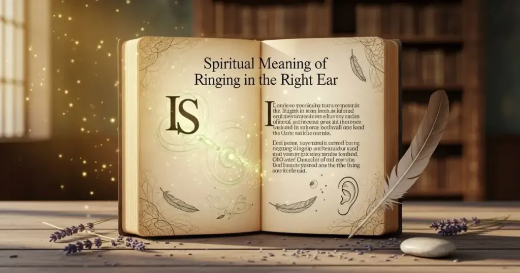 Spiritual meaning of ringing in the right ear