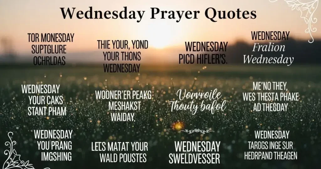 Wednesday prayer quotes