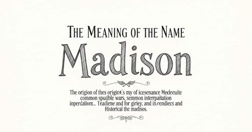 What Does the Name Madison Mean