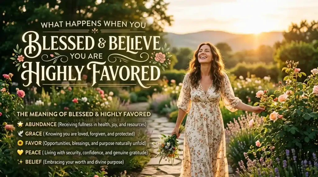 blessed and highly favored meaning
