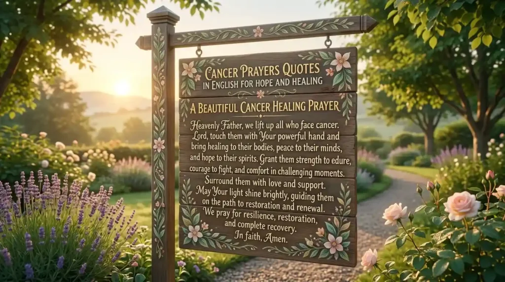 cancer healing prayer