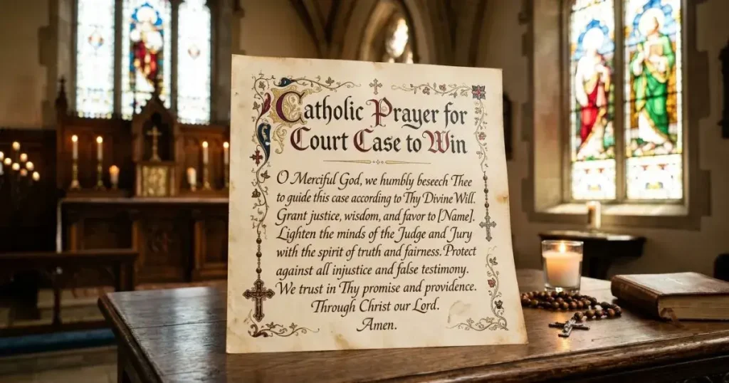 Catholic Prayer for Court Case to Win