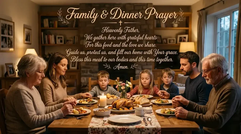 Family dinner prayer