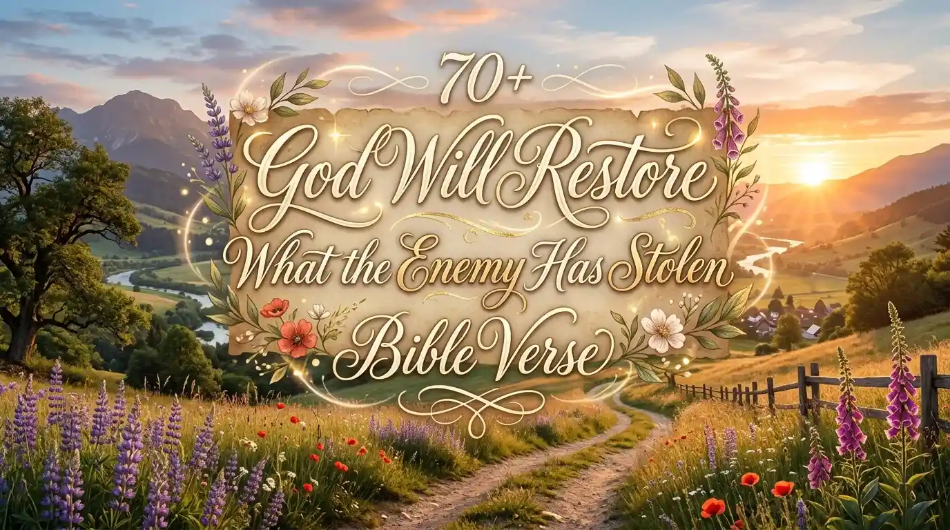 god will restore what the enemy has stolen bible verse