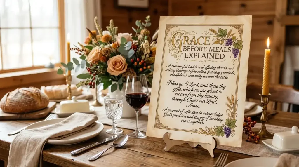 Grace before meals